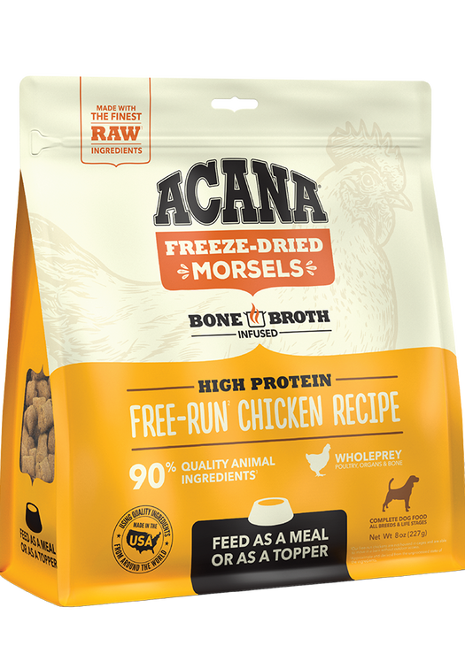Freeze-Dried Food, Free-Run Chicken Recipe, Morsels
